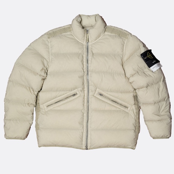 size XL Stone Island Seamless Tunnel Nylon Down TC Plaster Beige Jacket Puffer - Picture 1 of 8